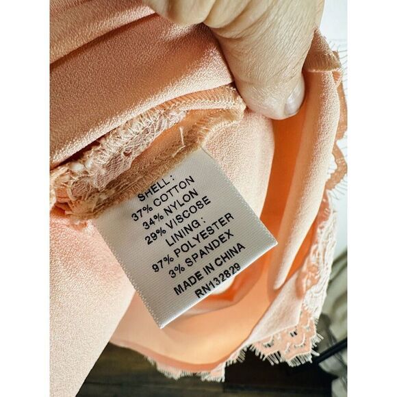 NBD REVOLVE Give It Up Light Pink Lace Mini Dress Woman’s Small NWT - Picture 13 of 16